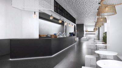 现代咖啡厅3D模型下载